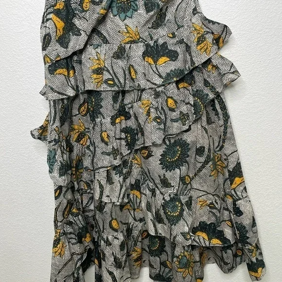 Ulla Johnson dress midi Ondine in Portofino sz 8 gray NWOT one shoulder - Picture 6 of 11